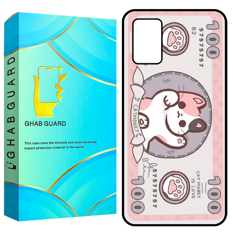 کاور قاب گارد طرح گربه مدل GCHPA03S مناسب برای گوشی موبایل سامسونگ Galaxy A02s / M02s / A03s  