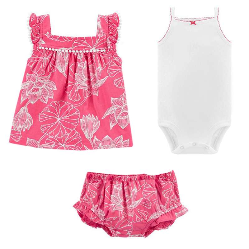 ست 3 تکه لباس نوزادی کارترز مدل 1816