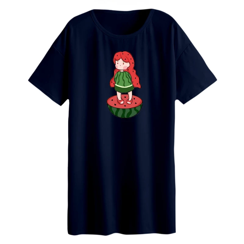 تی شرت لانگ آستین کوتاه زنانه مدل دخترک یلدایی کد 2