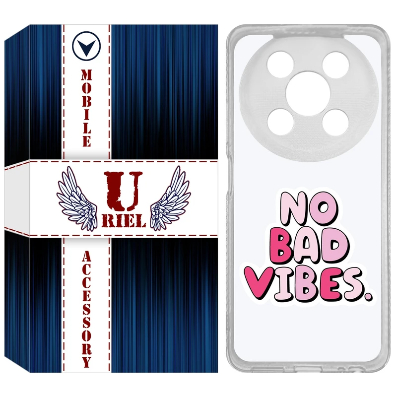 کاور یوریل مدل Clear کد 92 طرح انرژی مثبت مناسب برای گوشی موبایل وکال V2 / V2 Lite
