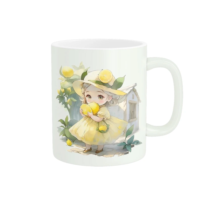 ماگ طرح انیمه ی دختر و درخت لیمو کد 1273