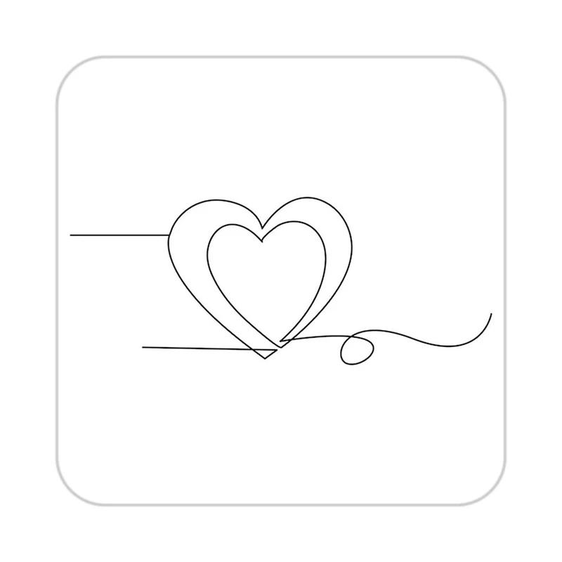 زیر لیوانی کاکتی طرح عاشقانه مدل mp40739