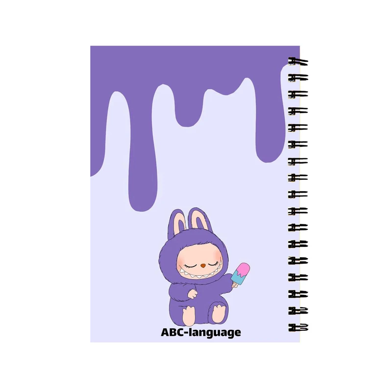 دفتر زبان 60 برگ مدل عروسک لوبوبو کد 77