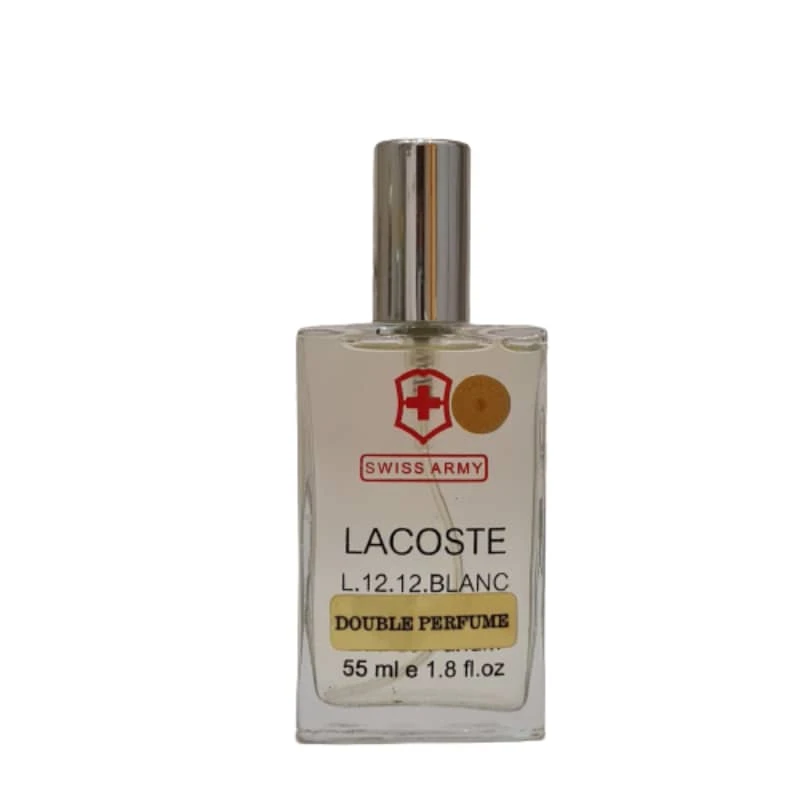 عطر جیبی مردانه سوئیس آرمی مدل Lacoste L.12.12 Blanc حجم 55 میلی لیتر 