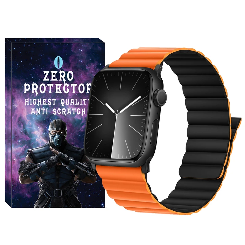 بند زیرو مدل SIC Link ZR BK مناسب برای اپل واچ Series 7 Aluminum 45mm / Series 8 Aluminum 45mm / Series 9 Aluminum 45mm