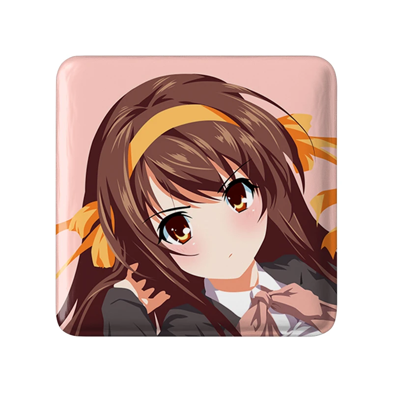 مگنت خندالو طرح هاروهی انیمه ناپدید شدن هارومی سوزومیا The Disappearance of Haruhi Suzumiya  مدل مربعی کد 23126