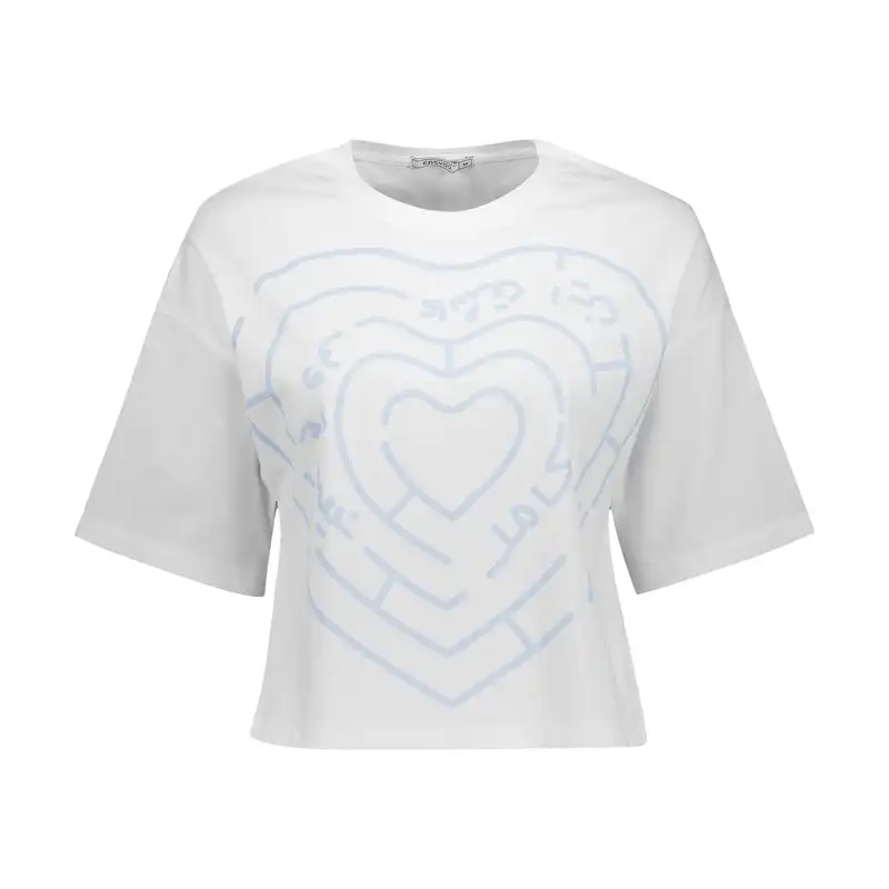 تی شرت آستین کوتاه زنانه ایزی دو مدل 218120901