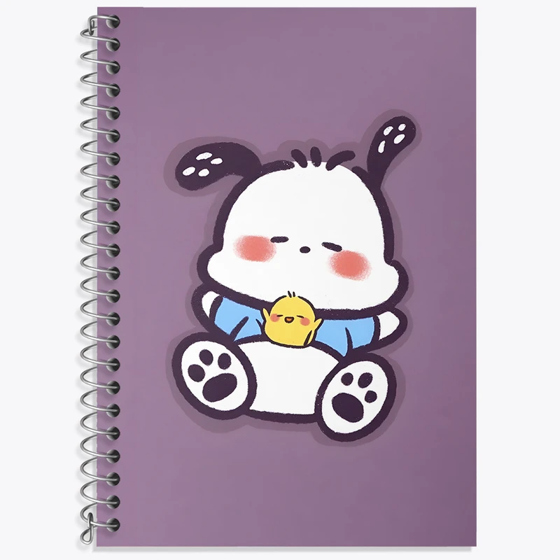 دفتر زبان 50 برگ خندالو مدل سه خط طرح پوچاکو کرومی کد N4776