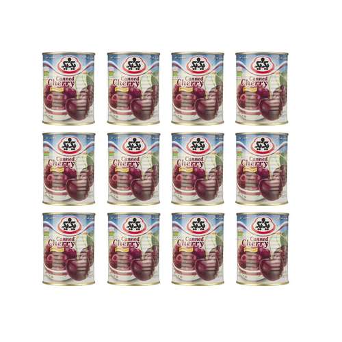 کمپوت گیلاس یک و یک - 370 گرم مجموعه 12 عددی