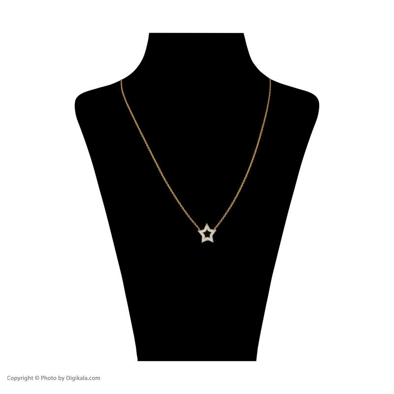 گردنبند طلا 18 عیار دخترانه پرسته مدل WN848 گردنبند طلا 18 عیار دخترانه پرسته مدل WN848