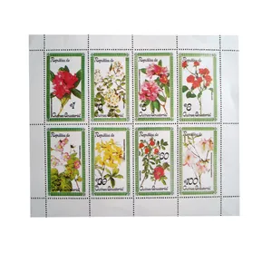 تمبر یادگاری مدل گلها کد F-923 مجموعه 8 عددی