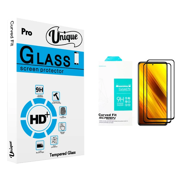 محافظ صفحه نمایش يونيک مدل +Clear مناسب برای گوشی موبایل شیائومی Poco X3 بسته دو عددی