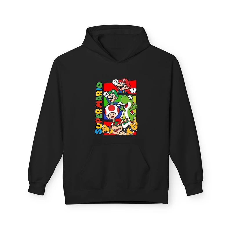 هودی مردانه پاد آفرین مدل سوپر ماریو کد 266