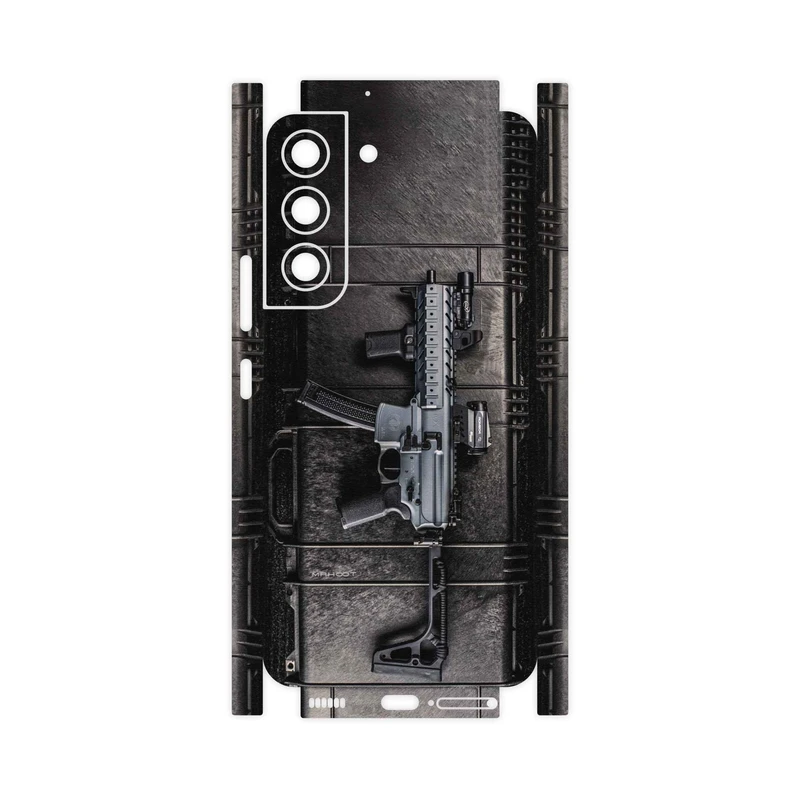 برچسب پوششی ماهوت مدل Gun-FullSkin مناسب برای گوشی موبایل سامسونگ Galaxy S22 5G