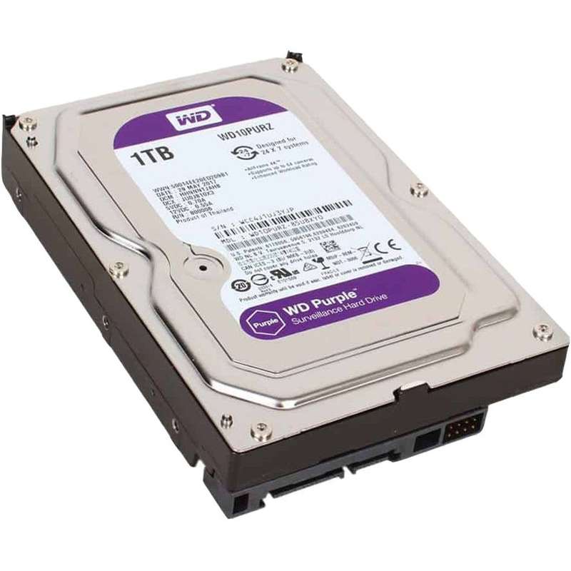 هارددیسک اینترنال وسترن دیجیتال مدل Purple WD10PURZ ظرفیت 1 ترابایت هارددیسک اینترنال وسترن دیجیتال مدل Purple WD10PURZ ظرفیت 1 ترابایت