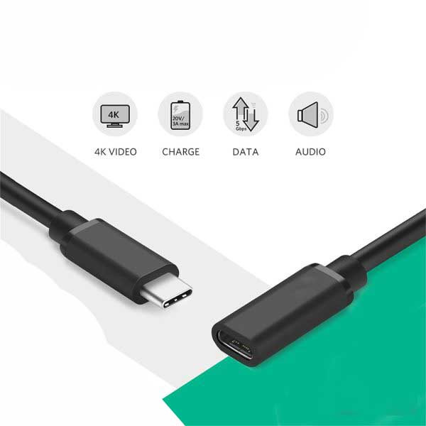 کابل افزایش طول USB-C مدل  NETPIL TPC15 طول 1.5 متر