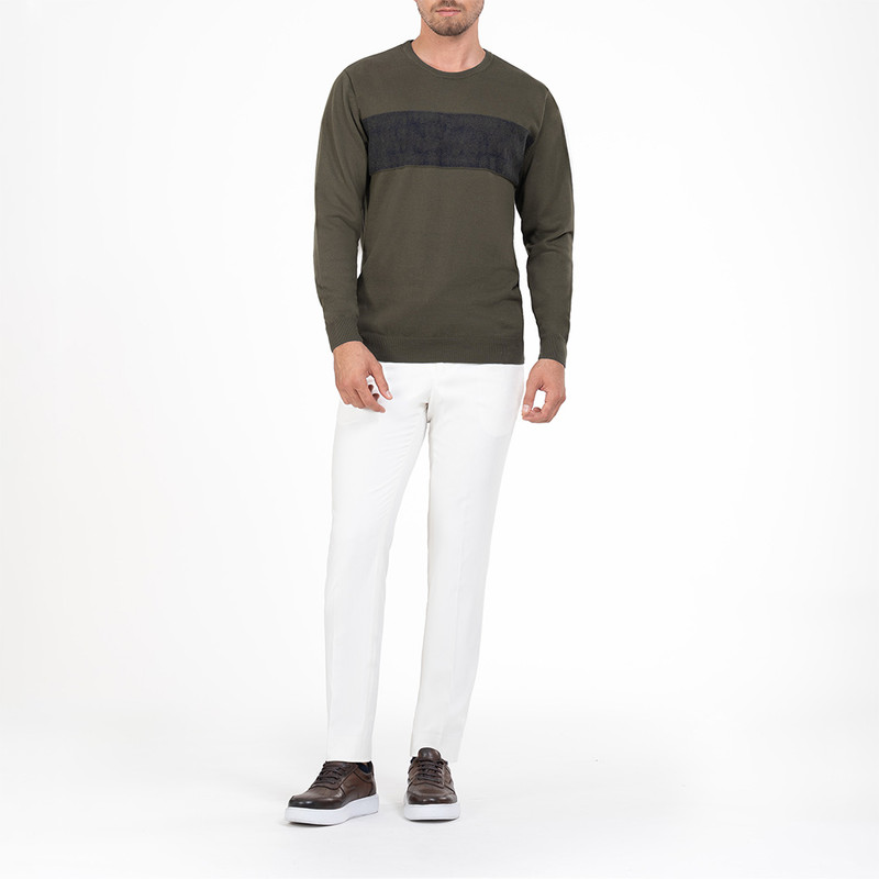 پلیور یقه گرد مردانه ام کی مدل 90012