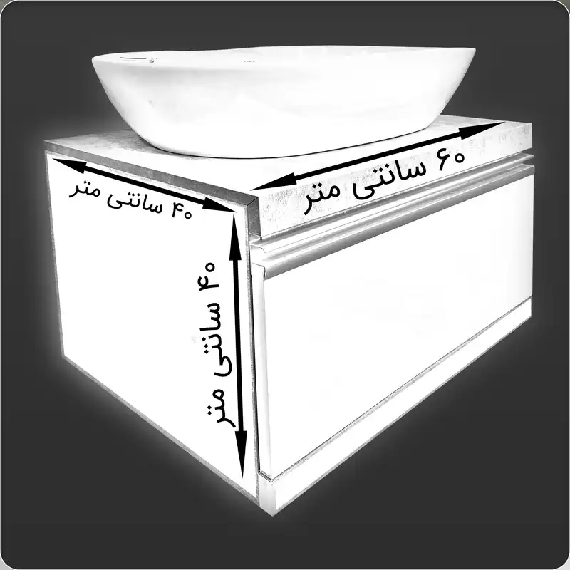 ست کابینت و روشویی مدل Z35 به همراه آینه