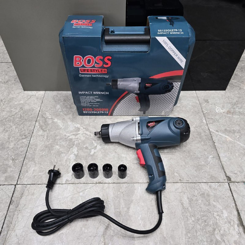 آچار بکس برقی باس مدل 2000W مجموعه 7 عددی