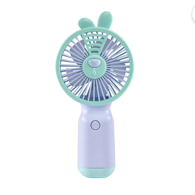 پنکه شارژی مدل مینی فن طرح فانتزی خرگوش ظرفیت 350 میلی آمپر ساعت