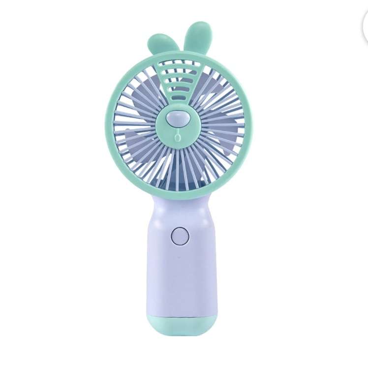 پنکه شارژی مدل مینی فن طرح فانتزی خرگوش ظرفیت 350 میلی آمپر ساعت