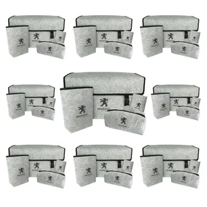 کیف  نظم دهنده صندوق عقب خودرو این چنتا مدل ابر و باد به همراه سطل زباله و جای دستمال کاغذی و دفترچه سرویس 4 قطعه مجموعه 10 عددی