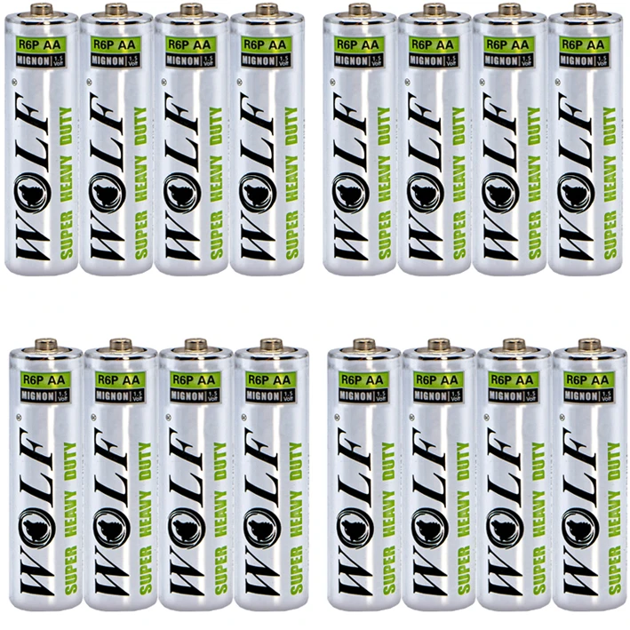 باتری قلمی ولف مدل Super Heavy Duty بسته 16 عددی
