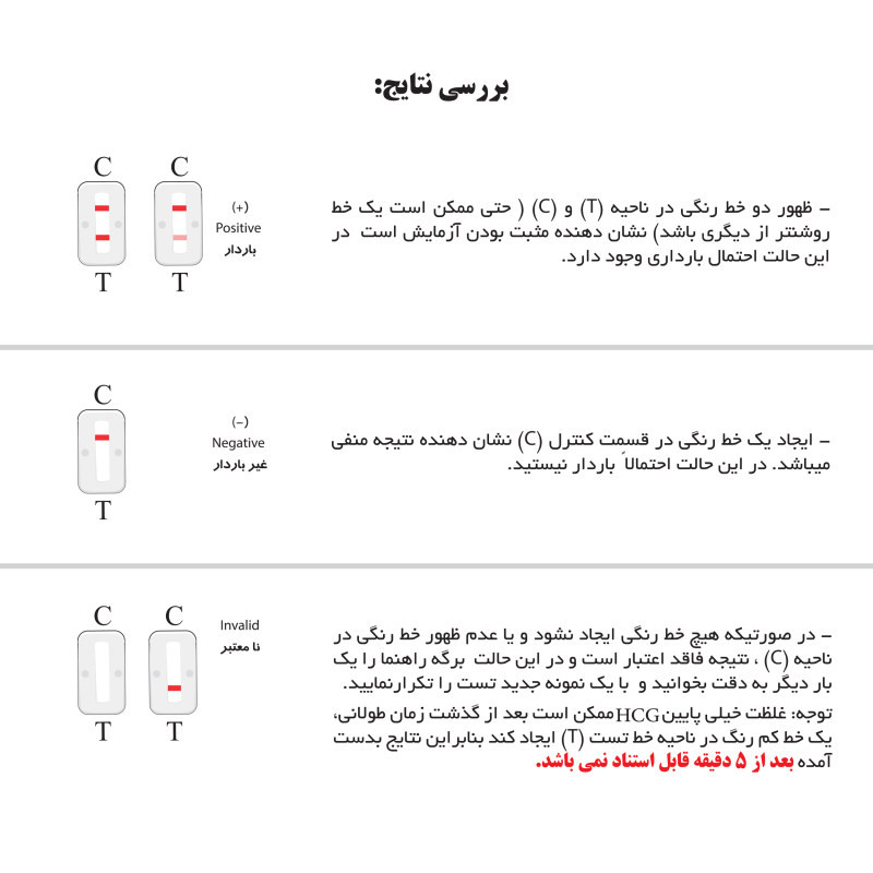 تست بارداری روژان مدل کاستی مجموعه 2 عددی به همراه تست بارداری روژان مدل خودکاری
