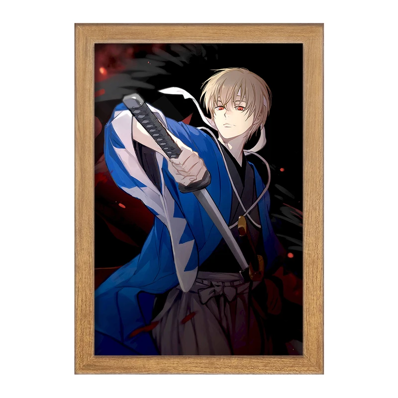 تابلو خندالو مدل اوکیتو و سوباتو انیمه گینتاما  کد 12956