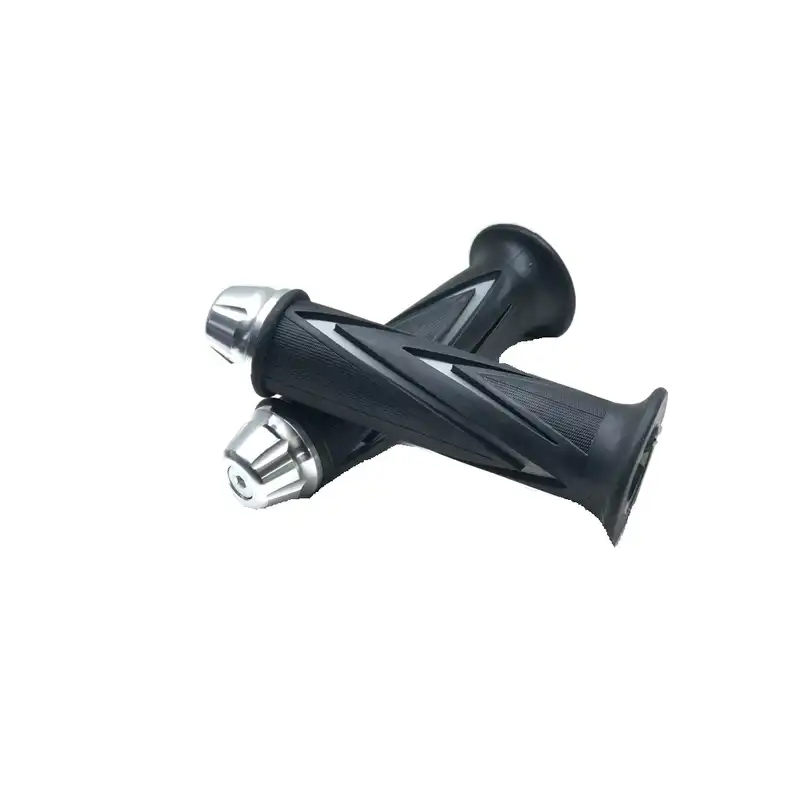 دسته گاز و وزنه فرمان موتور سیکلت مدل MRGRIP SILVER مجموعه 2 عددی