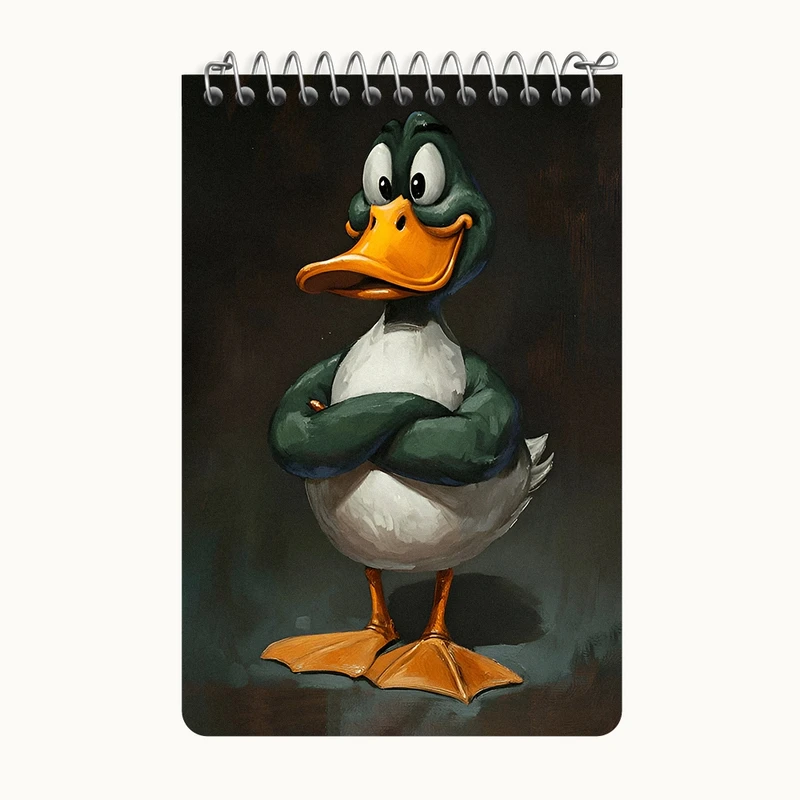 دفتر یادداشت 50 برگ خندالو طرح اردک کد F9113