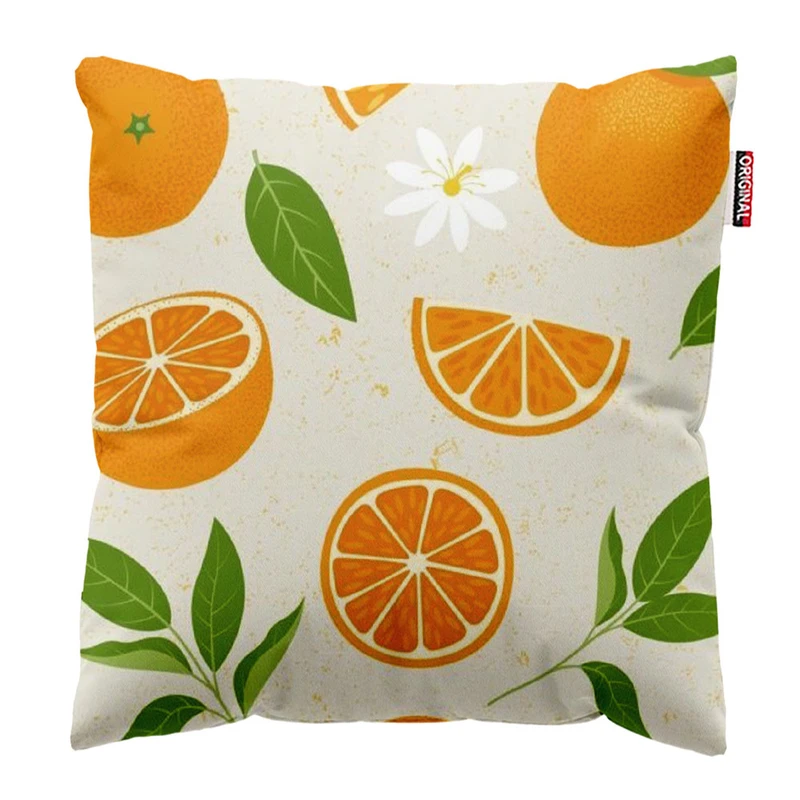 کوسن پاد آفرین طرح پرتقال کد 906 سایز 40*40 سانتی متر