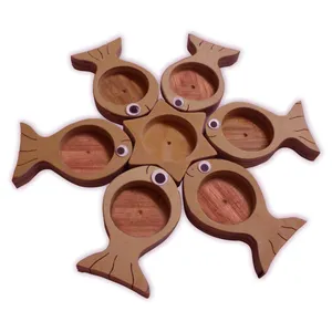 مجموعه ظروف هفت سین ۷ پارچه مدل ماهی کد 01
