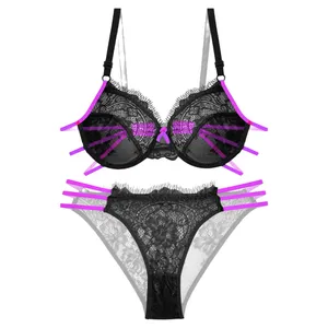 ست شورت و سوتین زنانه نوشه پوش کد 40009 رنگ مشکی