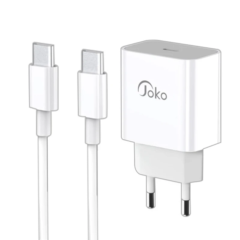 شارژر دیواری 20 وات جوکو مدل JK78-PX12 به همراه کابل تبدیل usb-C
