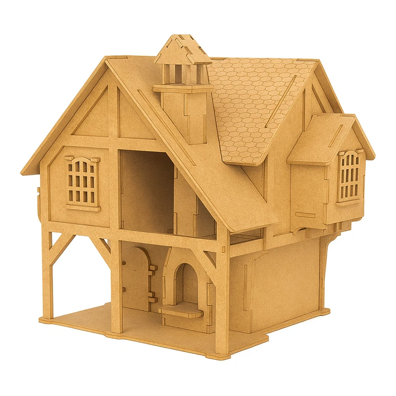 ساختنی 132 تکه مدل ماکت چوبی کلبه جنگلی کد M212