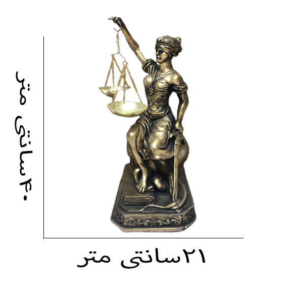 مجسمه دنیا دکوری سرمد مدل فرشته عدالت کد 32