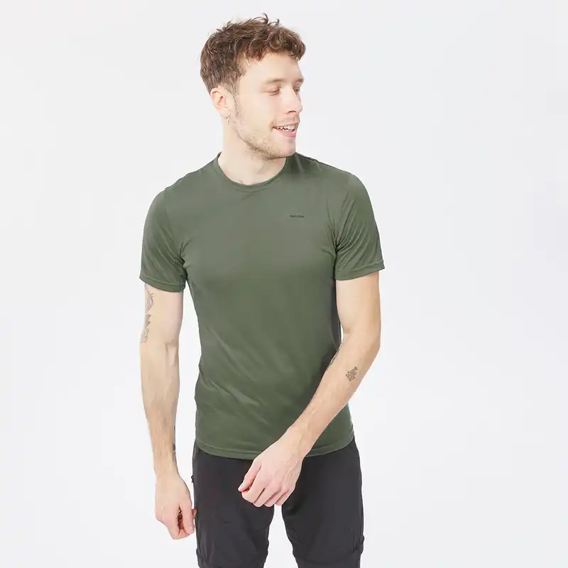 تی شرت ورزشی مردانه کچوا مدل MH100