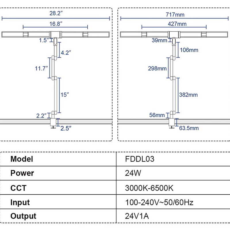 چراغ LED مانیتور مدل FlexFlow LED Desk