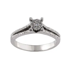 انگشتر نقره زنانه جواهری سون مدل 2100