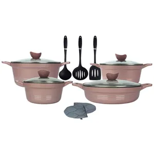 سرویس پخت و پز 11 پارچه مدل رزگلد کلاسیک کد UN-7704