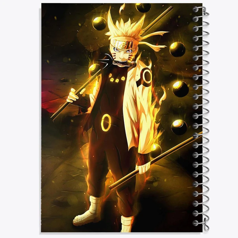 دفتر نت موسیقی 50 برگ خندالو مدل ناروتو و ساسکه انیمه ناروتو Naruto کد 11255