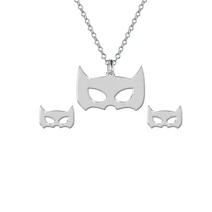 نیم ست نقره ترمه 1 طرح ماسک کد L19