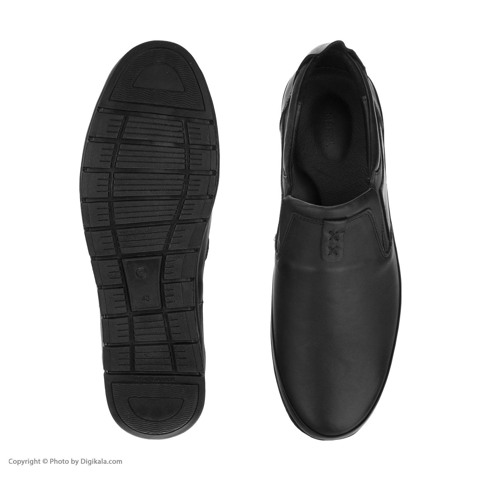 کفش روزمره مردانه مارال چرم مدل newforce-Black -  - 6