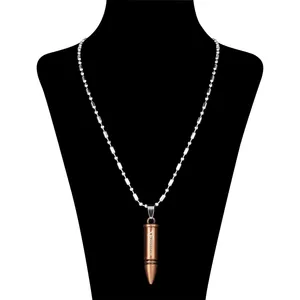 گردنبند مردانه طرح فشنگ کد 7