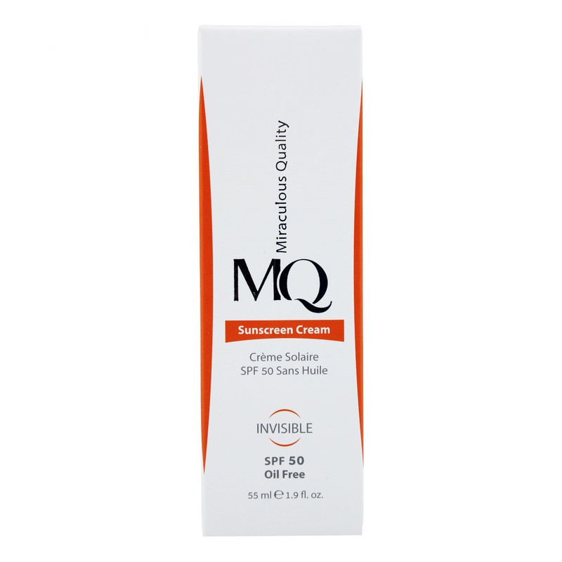 کرم ضدآفتاب بی‌رنگ ام کیو SPF50 مدل INVISIBLE، مناسب پوست‌های چرب، حجم 55 میلی‌لیتر در ارزانترین فروشگاه اینترنتی ایران ارزان