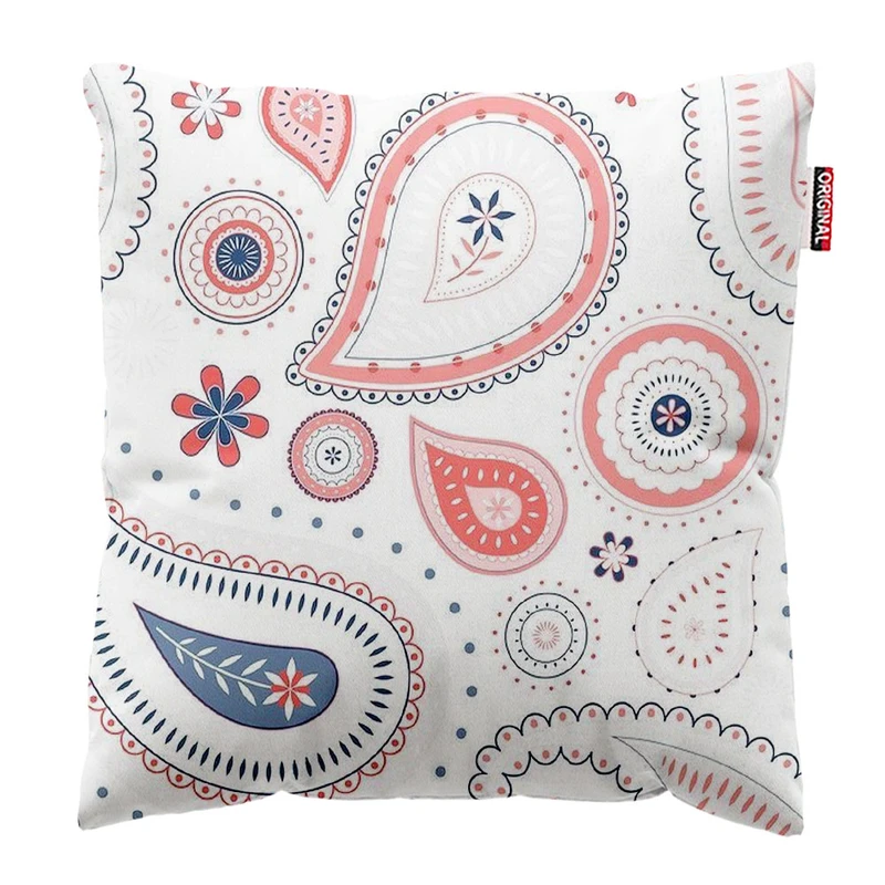   کوسن پاد آفرین طرح گل کد 1663 سایز 30*30 سانتی متر