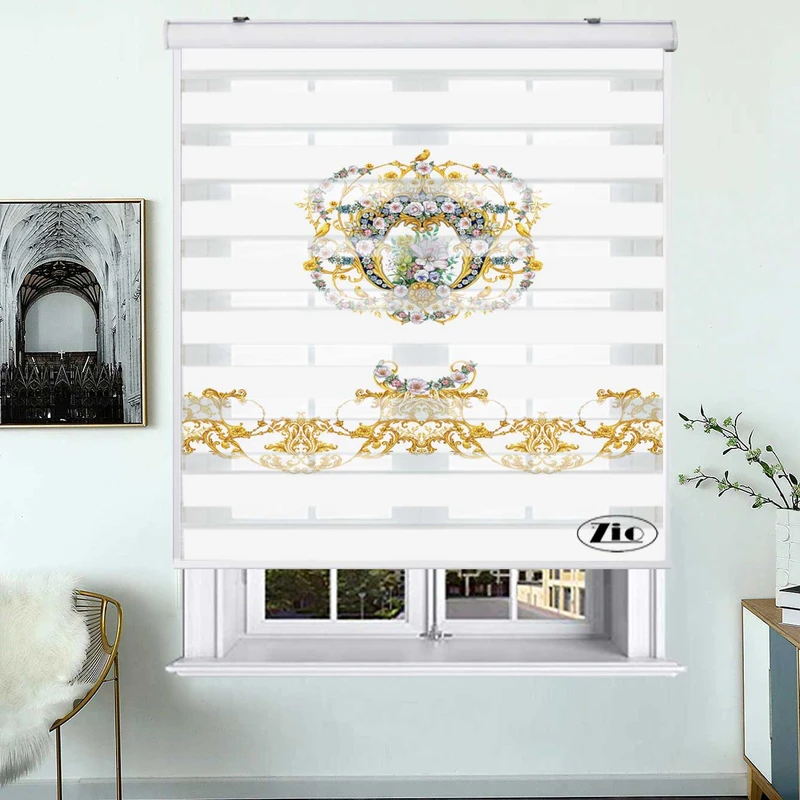پرده زبرا زیو کد MP 9001 سایز 150x150 سانتی متر
