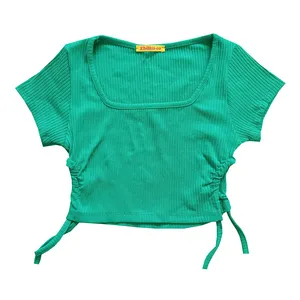 کراپ‌تاپ آستین کوتاه زنانه مدل بغل بند