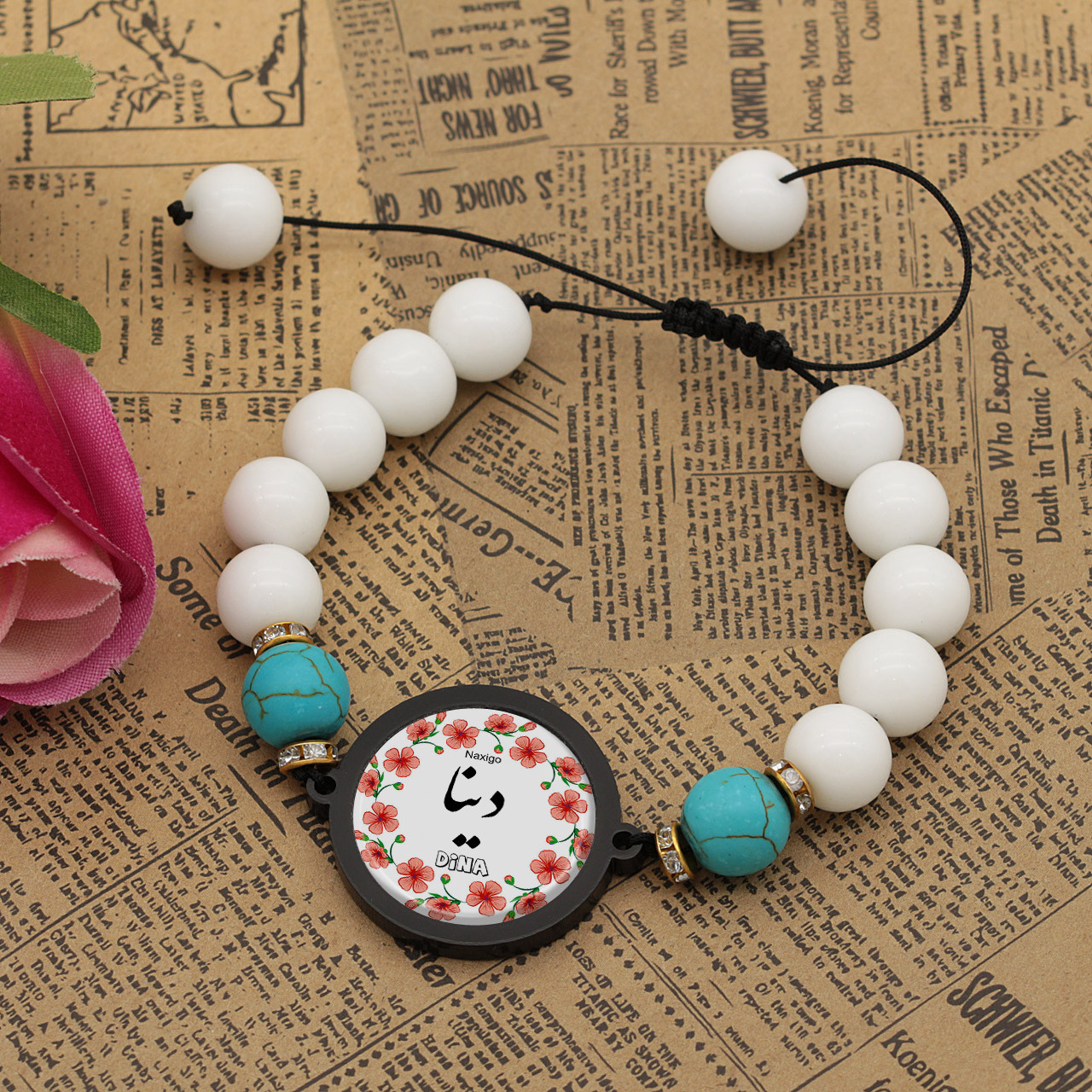 دستبند زنانه ناکسیگو طرح دینا کد BR4155